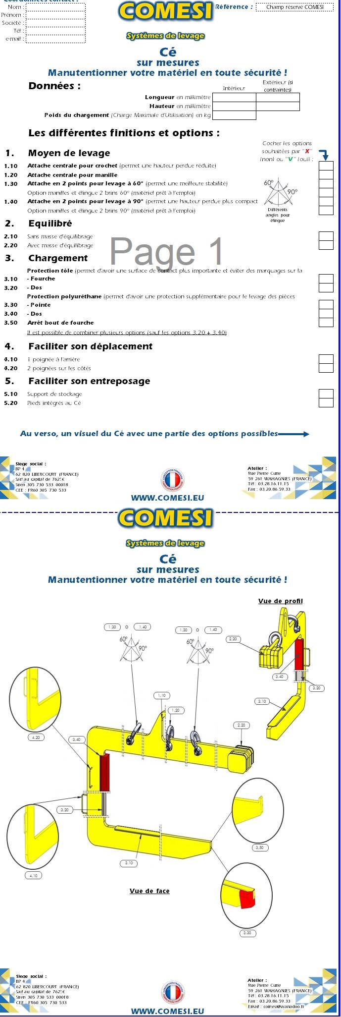 Questionnaire cé de levage