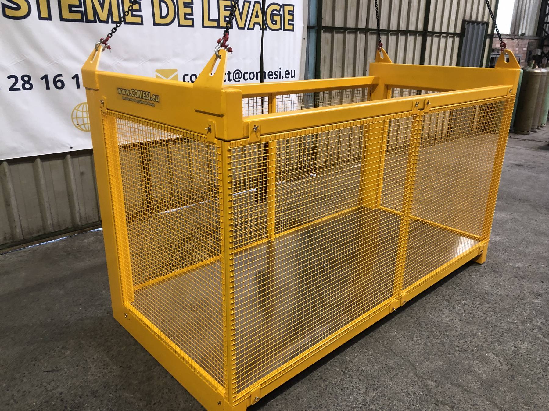 Panier De Levage Avec Sol En Aluminium Et Panneaux Grillag s D montables Panier De Levage Avec Sol En Aluminium Et Panneaux Grillag s D montables
