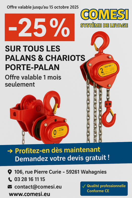 promotion palan de levage